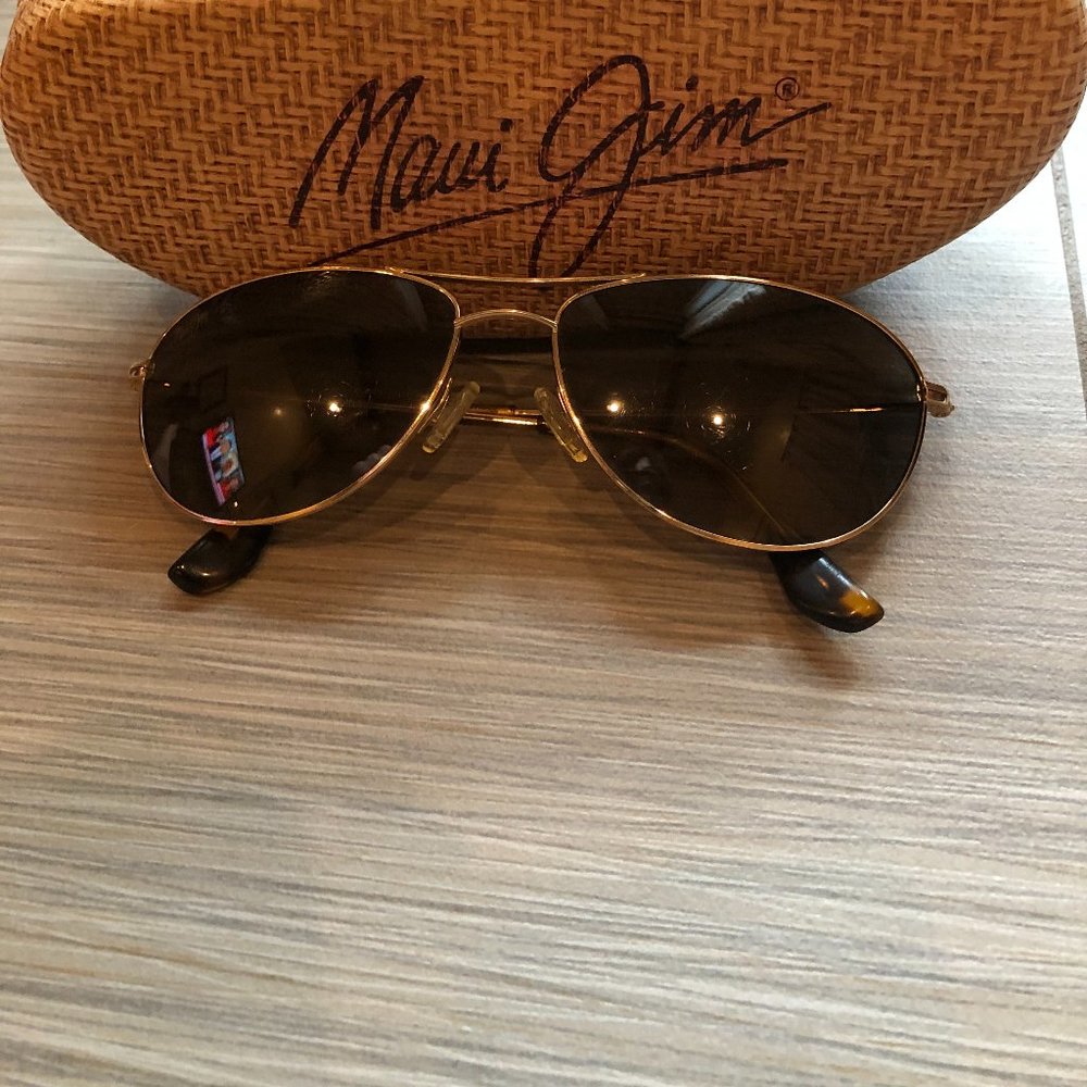 Maui Jim Baby Beach Gold Frame Sunglasses